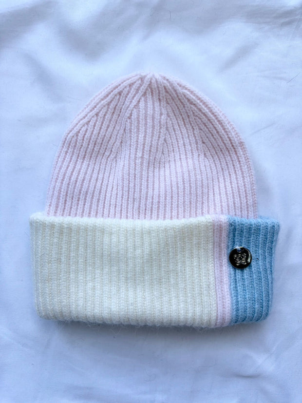Adult Luxury Beanie - triple colour - Colour 1