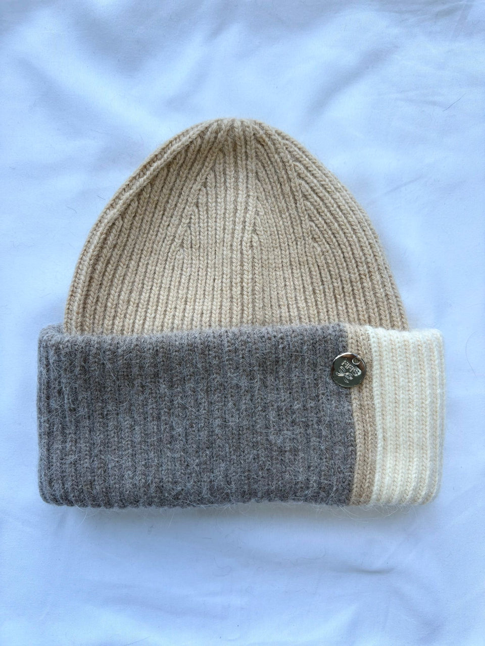 Adult Luxury Beanie - triple colour - Colour 3