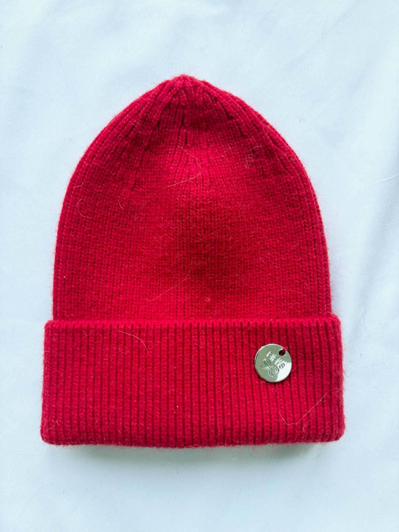 Children’s hat - beanie dark red