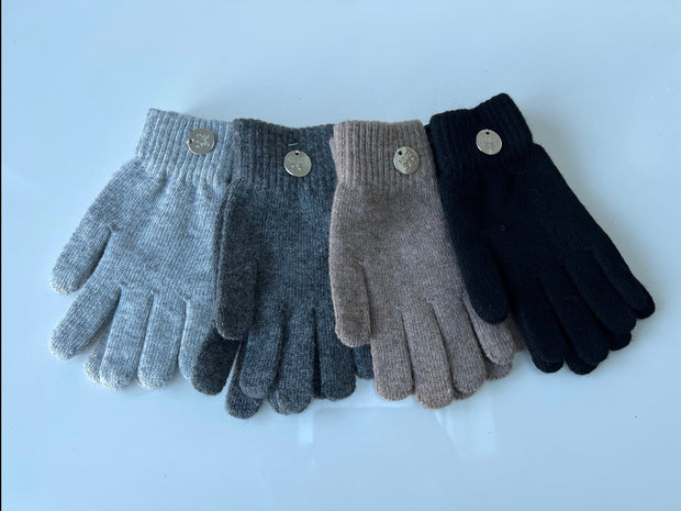 Cashmere blend luxury gloves - one size