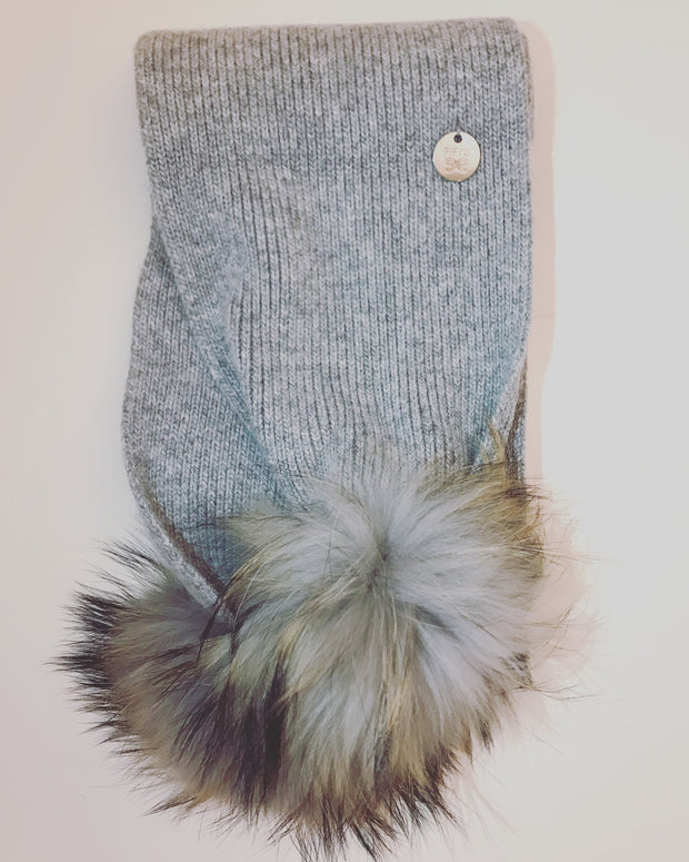 Children’s cashmere scarf - Light grey