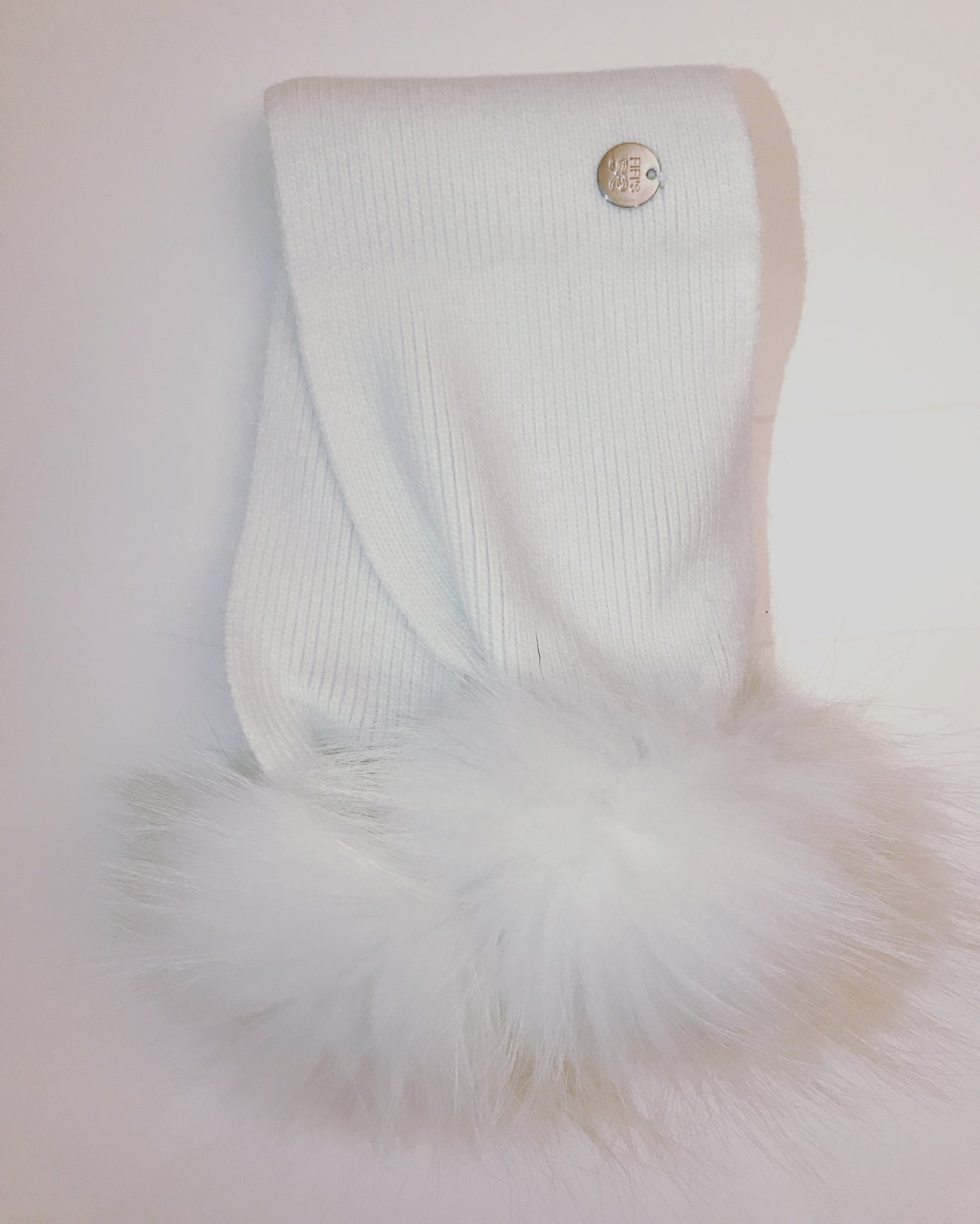 Children’s cashmere scarf - White